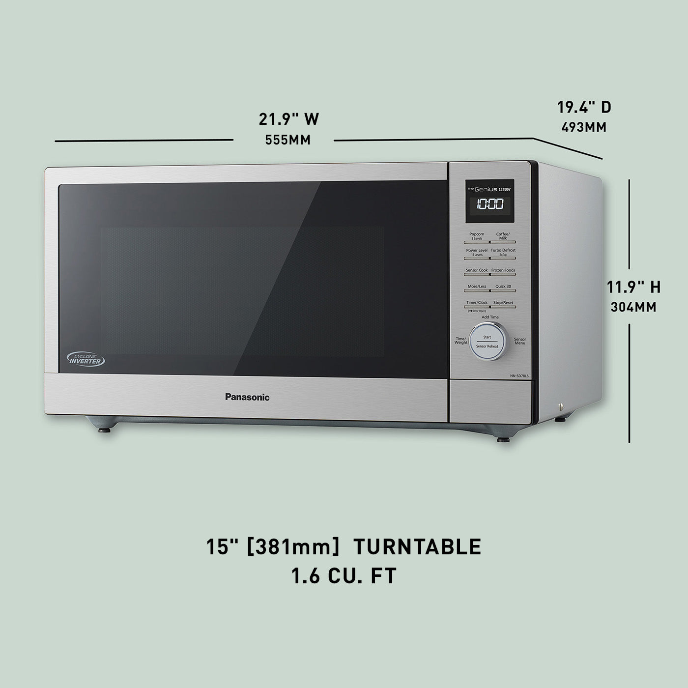 Panasonic Microwave Oven with Cyclonic Wave Inverter Technology