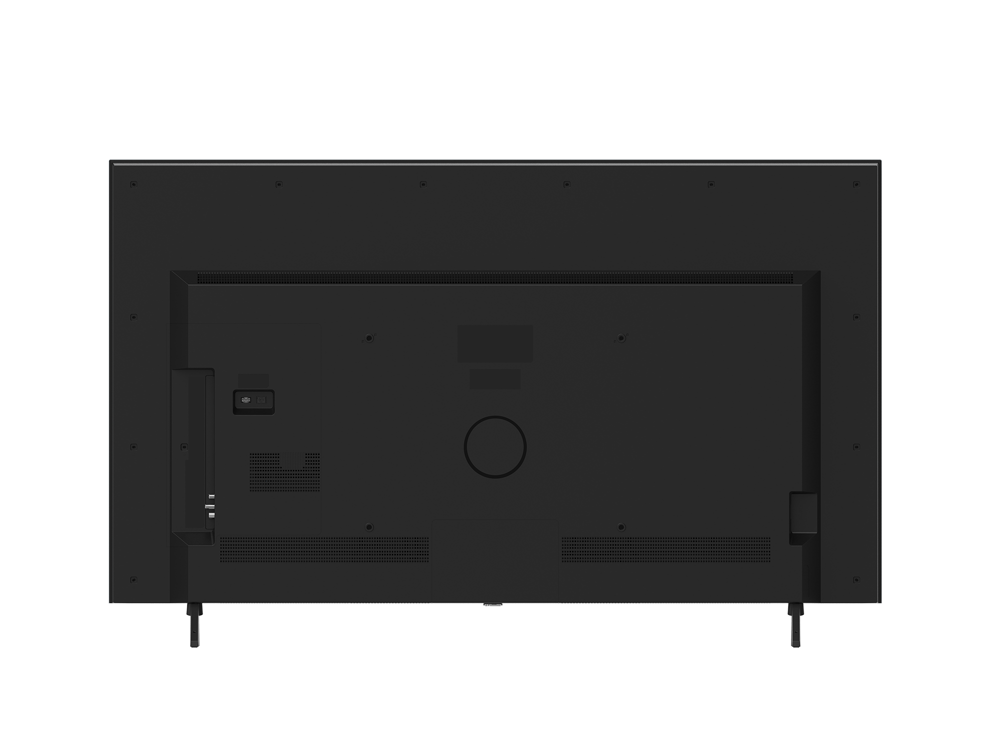 Panasonic W95A Series LED TV back view, a simple black design.