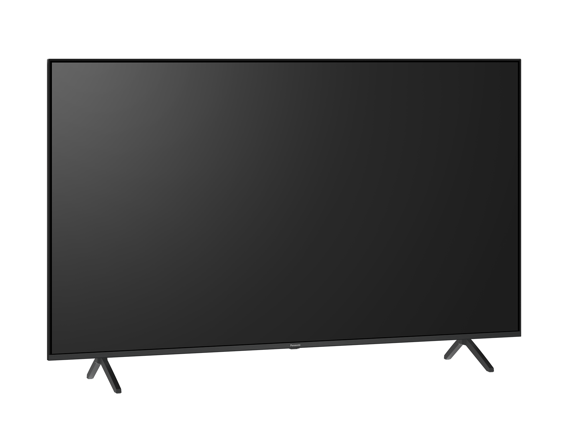 Panasonic W95A Series LED TV front view, a simple black design.