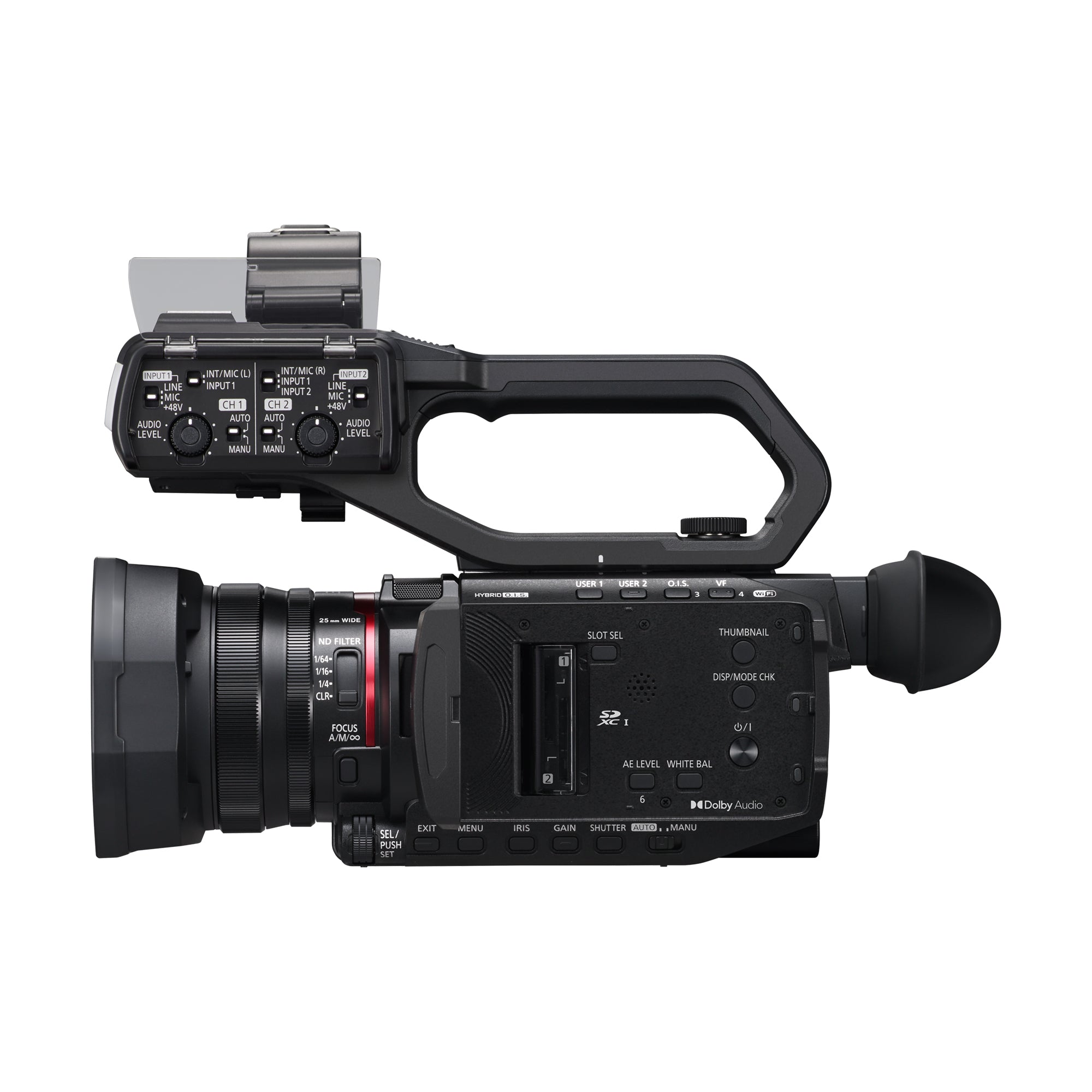 4K Pro Camcorder w/ 24X Optical Zoom, Livestream and LED Video Light - X2100