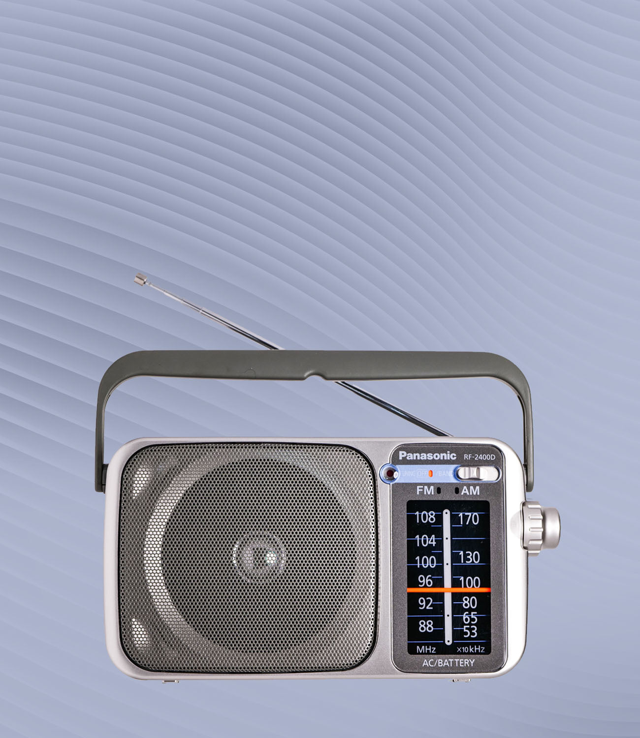 Panasonic RF-2400D AM / FM Radio, Silver 