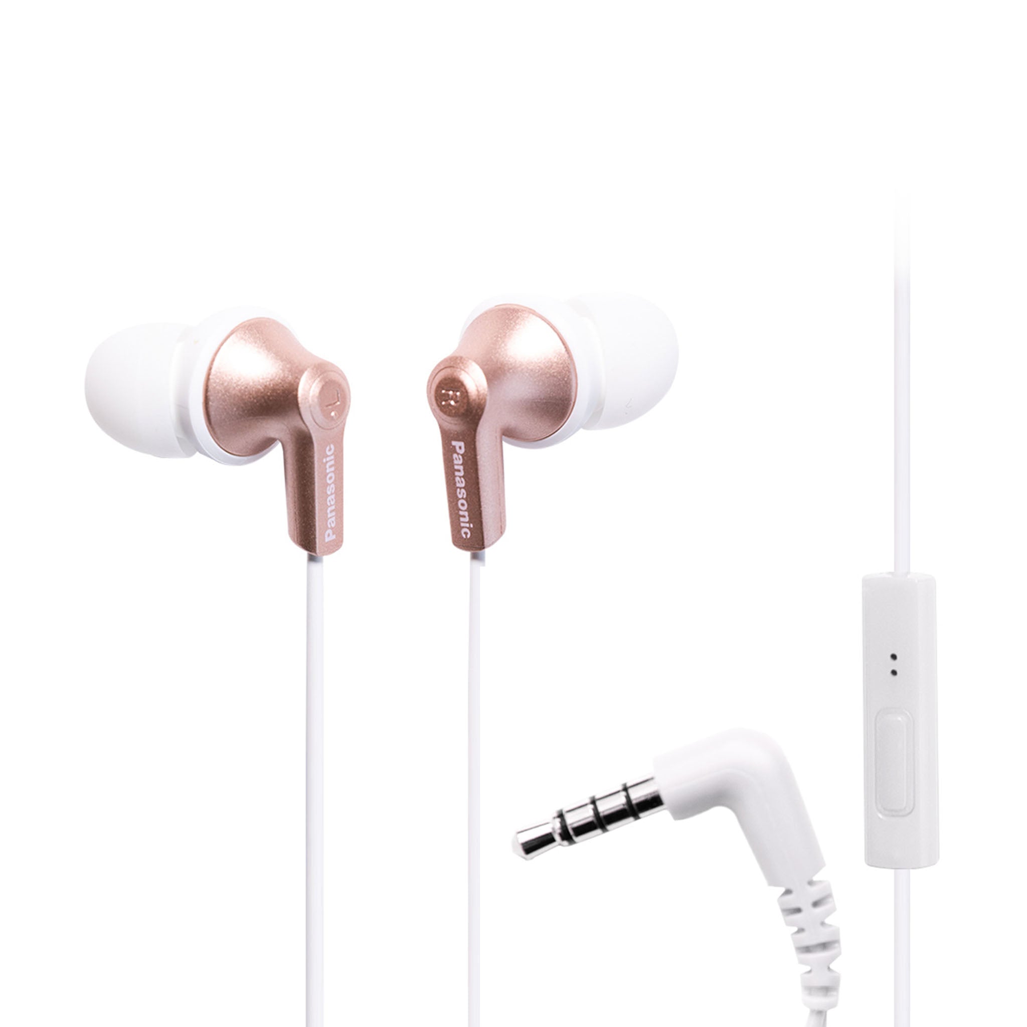 ErgoFit In-Ear Earbud Headphones with Microphone