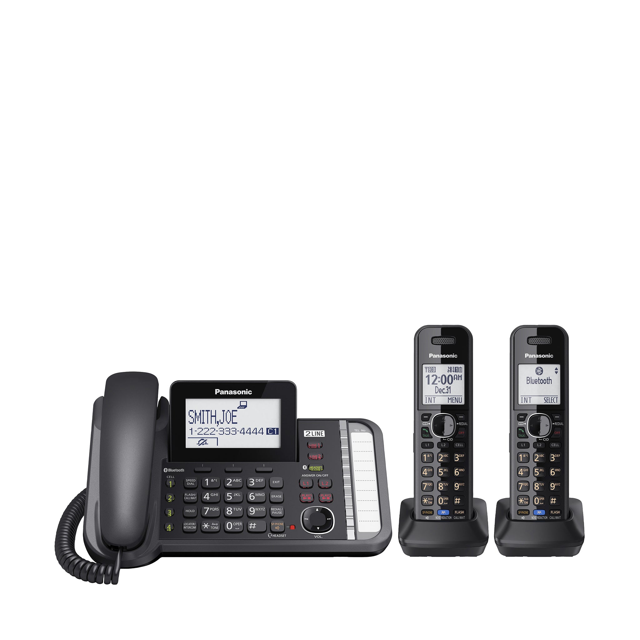 Panasonic Corded Phone System with Digital Answering Machine, KX 