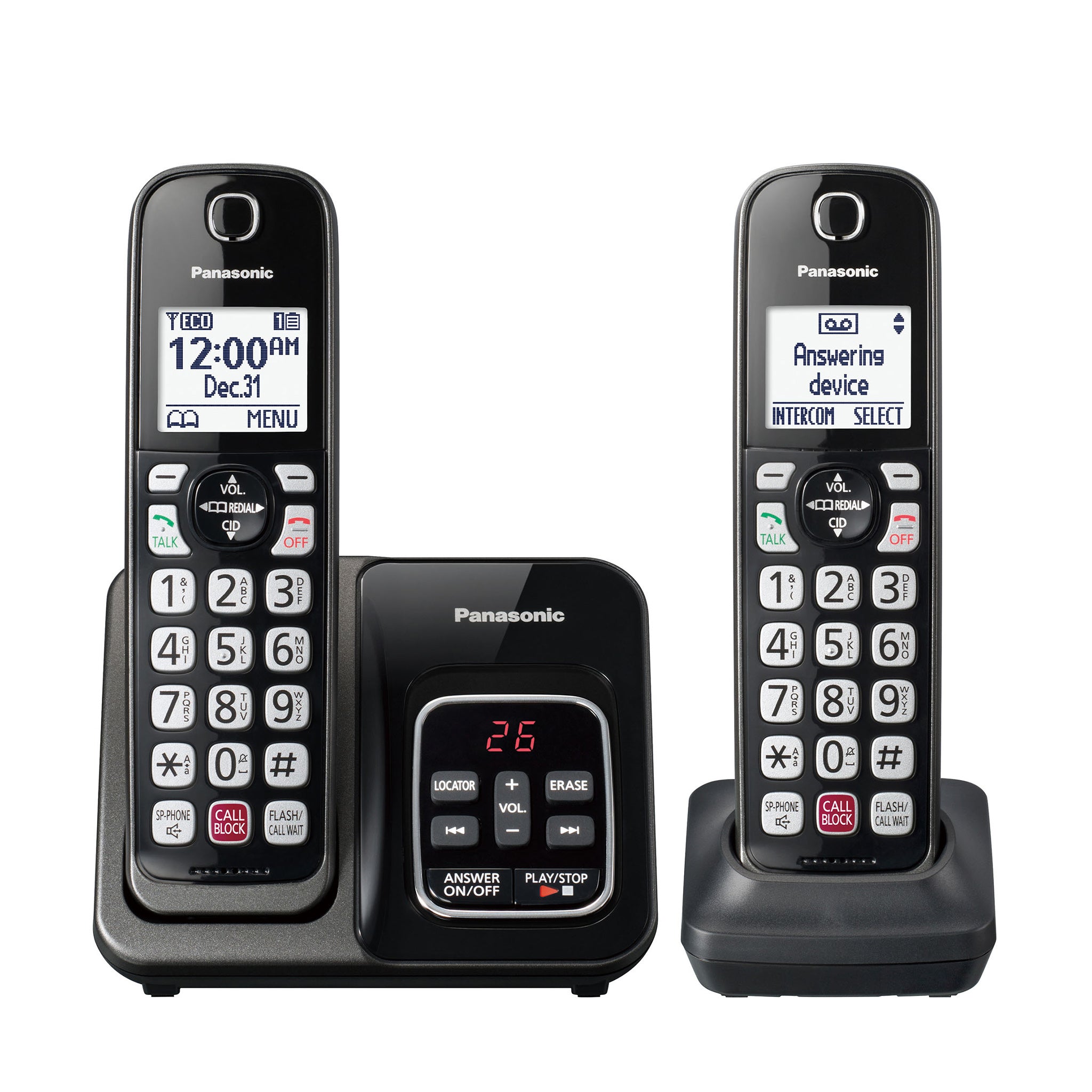 Téléphone sans fil dect blanc avec répondeur - kxtgc420frw - PANASONIC
