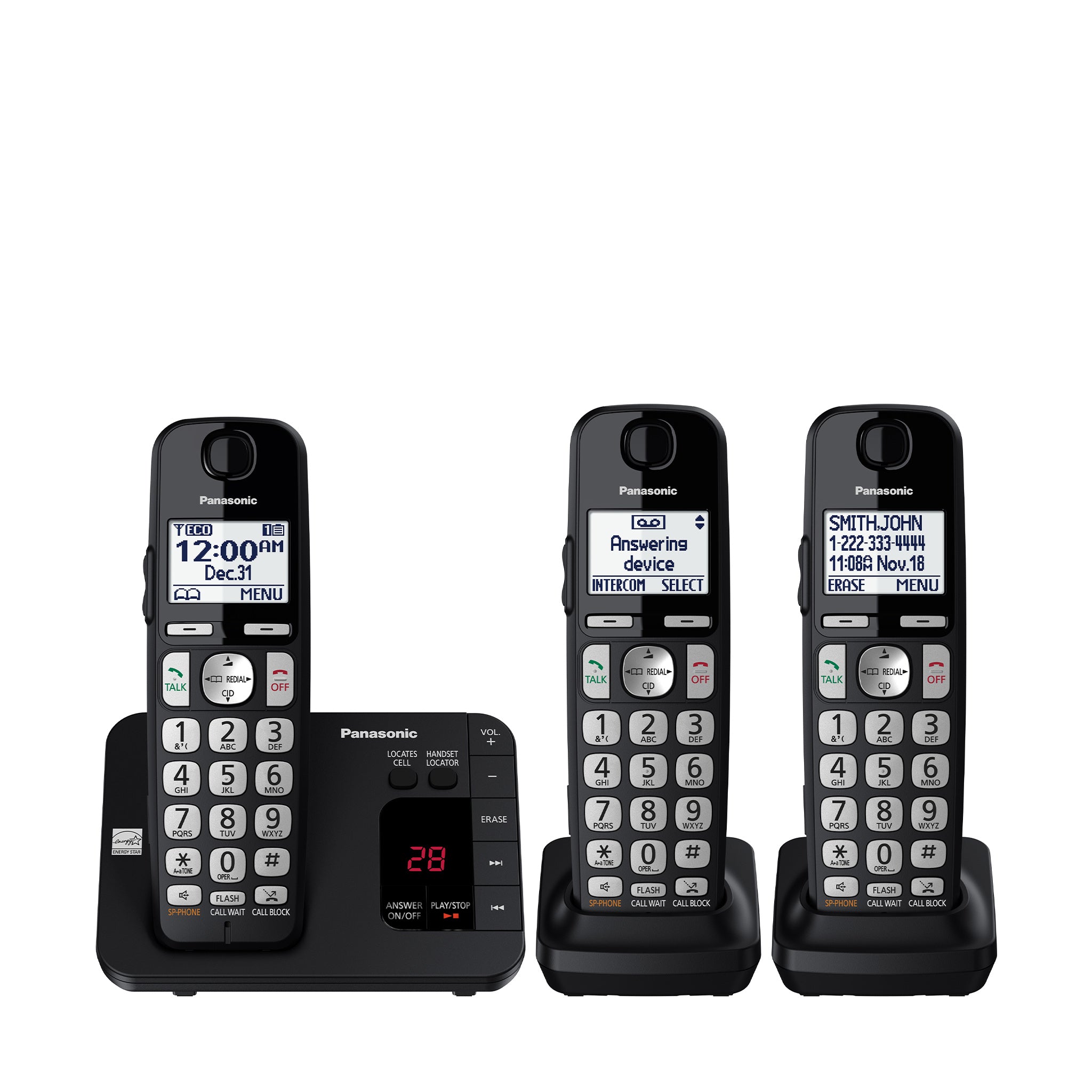  Teléfono inalámbrico Panasonic KX-TGE433B con