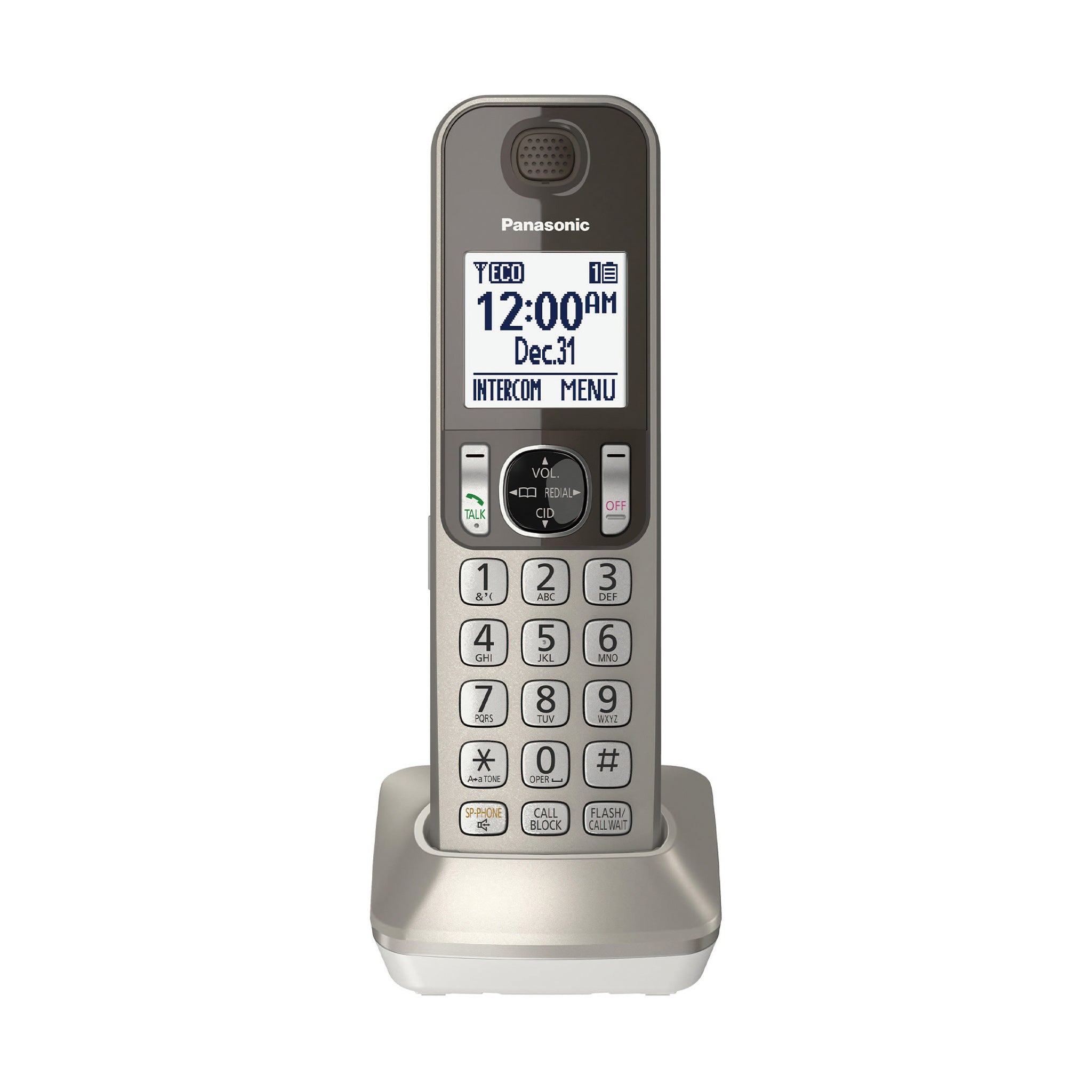 Téléphone sans fil dect blanc avec répondeur - kxtgc420frw - PANASONIC