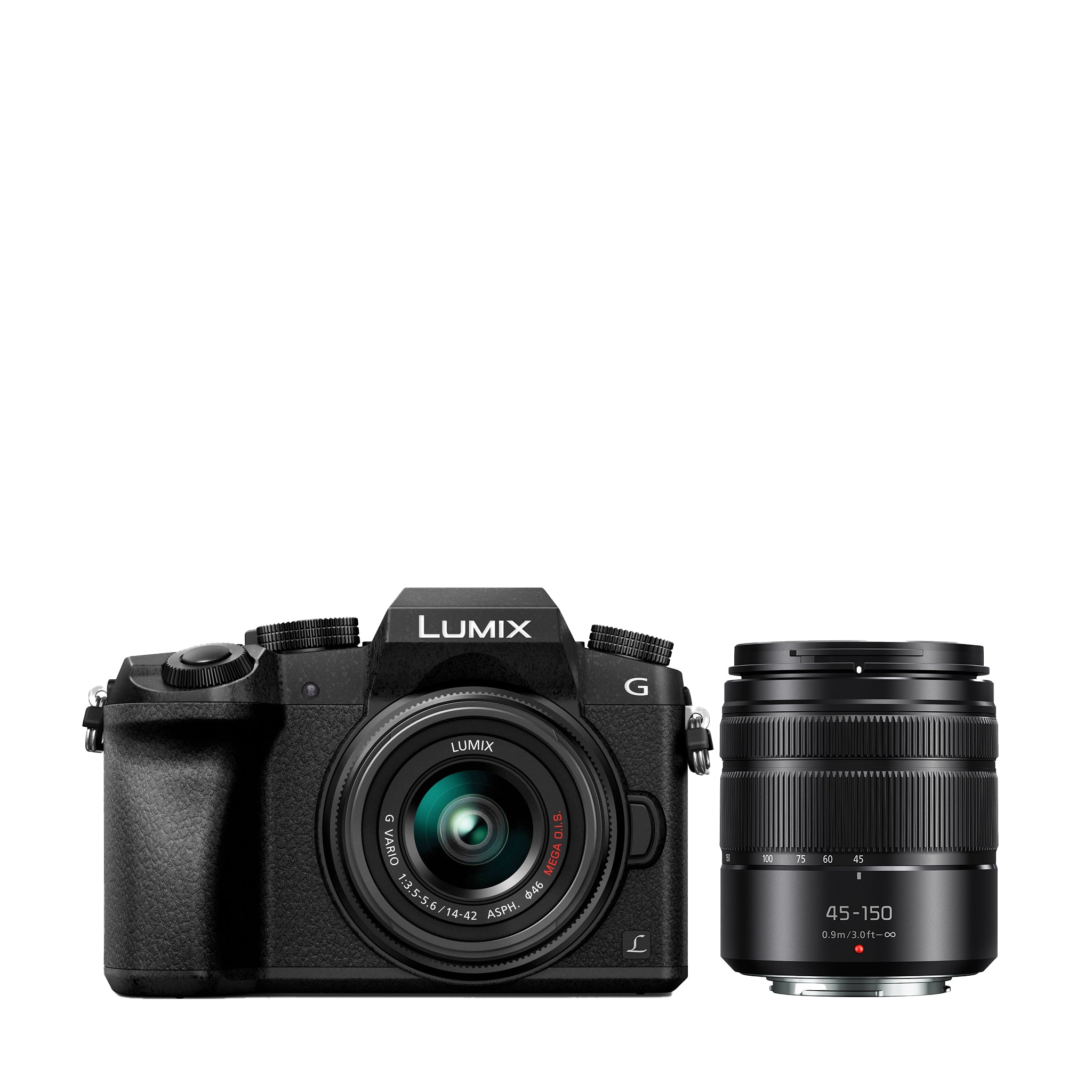 G7 Mirrorless Camera + 45-150mm, 14-42mm Lenses