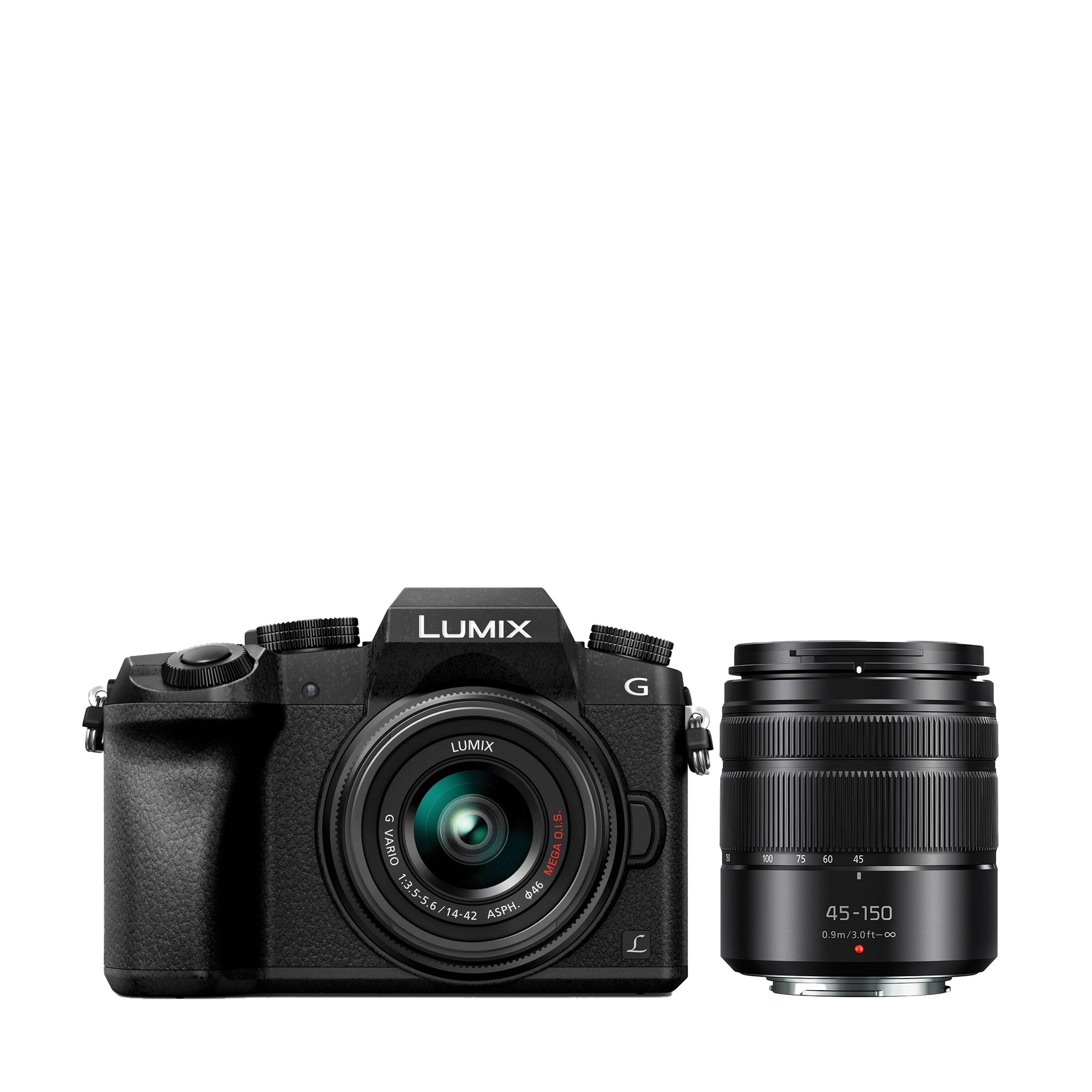 Panasonic LUMIX G7 Mirrorless Camera with 45150mm and 1442mm Lenses