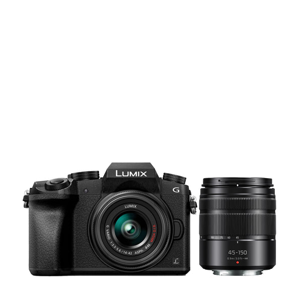 Panasonic LUMIX G7 Mirrorless Camera with 45-150mm and 14