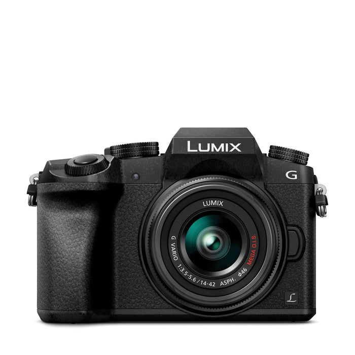 Panasonic LUMIX G7 Mirrorless Camera with 14-42mm F3.5-5.6 II ASPH Lens ...