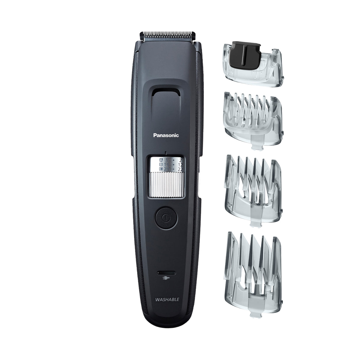 Comb Long and Hair 4 Trimmer with Adjustable - Attachments Beard Panasonic Settings Length 58 ER-GB96-K